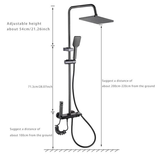 Ensemble de douche Piano salle de bain moderne – vue 5