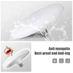 Ampoule LED AC 220v E27, Base domestique, lampe à économie d&rsquo;énergie, éclairage intérieur 15W, soucoupe volante, plafonnier 6500k, lumière de Garage
