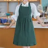 Tablier cuisine robe trapèze froncée bretelles larges… – vue 2