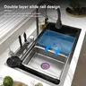 Évier de cuisine en acier inoxydable à montage sur le… – vue 2