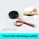 Dimmable 3.7 ~ 24V 2.2A 12V 24V lumière LED variateur contrôleur capteur interrupteur sans contact main balayage capteur interrupteur tactile