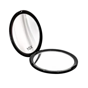 Miroir de maquillage Portable Mini Compact de poche, grossissant 10x, outil cosmétique, miroir de maquillage Double face, beauté de voyage Miroir de maquillage Portable Mini Compact de poche, grossissant 10x, outil cosmétique, miroir de maquillage Double face, beauté de voyage