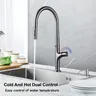 Robinet de cuisine extractible gris pistolet de style… – vue 2