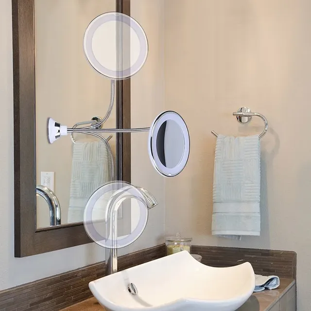 Miroir de maquillage Flexible à col de cygne avec… – vue 4