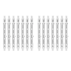 Ampoules halogènes HRBAJ-R7s, 14 paquets d&rsquo;ampoules R7s 118 mm ampoules halogènes 230 V à intensité variable, ampoule linéaire 150 W