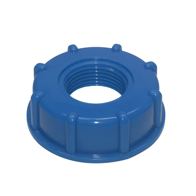 Robinet vanne plastique polypropylène blanc bleu poignée… – vue 6