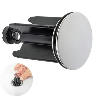 Bouchon vidange lavabo universel cuivre chromé plat corps plastique…