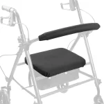 Lefeke-Housses de siège et de dossier de marcheur Rollator, coussin de siège de marcheur imperméable lavable, coussin de marcheur réglable