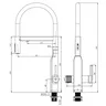Robinet cuisine laiton or rose brossé mitigeur monotrou… – vue 6