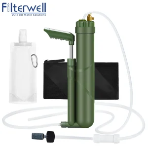 Filterwell-Pompe à Osmose de Voyage, Filtre à Eau, Purificateur, Gadgets et Accessoires de Camping, Tout pour la Survie en Plein Air