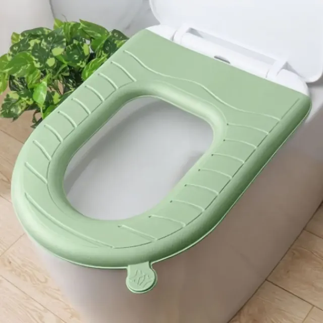 Juste de siège de toilette lavable avec poignée – vue 4
