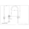 Robinet de lavabo en or brossé – vue 7