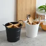 Organisateur ustensiles cuisine couverts bambou acier… – vue 2