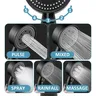 Pommeau de douche économie d'eau noir 5 modes douche… – vue 3