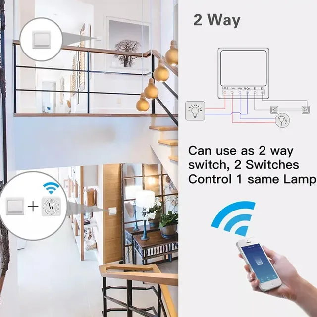 16A 20A Tuya WiFi commutateur intelligent contrôle… – vue 2