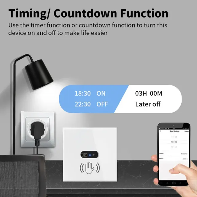 Cerhot Tuya WiFi commutateur intelligent vague Senssor… – vue 4