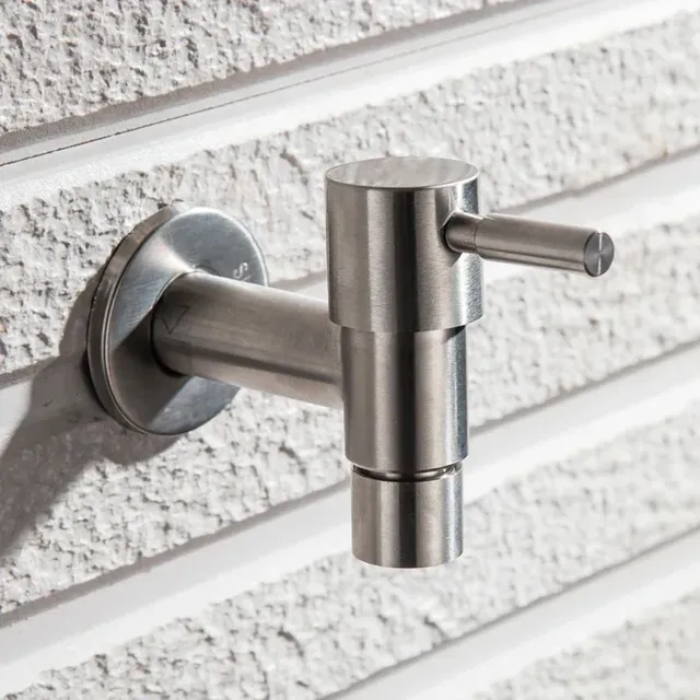 Robinet mural acier inoxydable 304 brossé finition… – vue 4