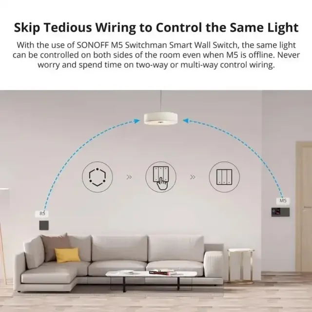 Télécommande murale wifi scène six touches batterie… – vue 5