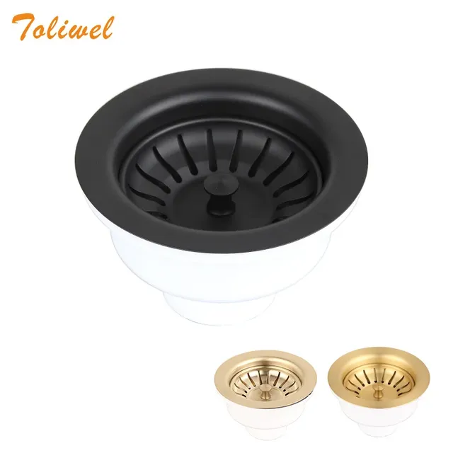Kit vidange évier cuisine 114mm crépine panier filtrant…