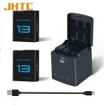 Chargeur de batterie pour appareils photo de sport, accessoires de batterie noirs, GoPro Hero13, GoPro 13 Hero13 24.com