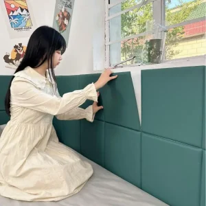 Tête de lit murale 3D, 1 pièce, bricolage, insonorisée, rembourrée, Anti-Collision, Tatami doux, panneau de chevet pour décoration de chambre à coucher