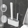 Brosse toilette silicone manche long séchage…