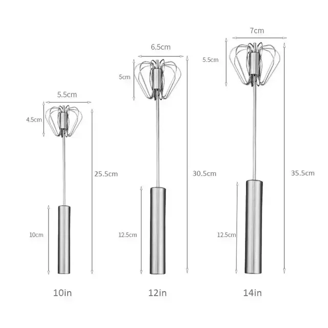 Batteur à œufs en acier inoxydable – vue 6