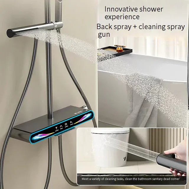 Ensemble de douche à affichage numérique intelligent – vue 2