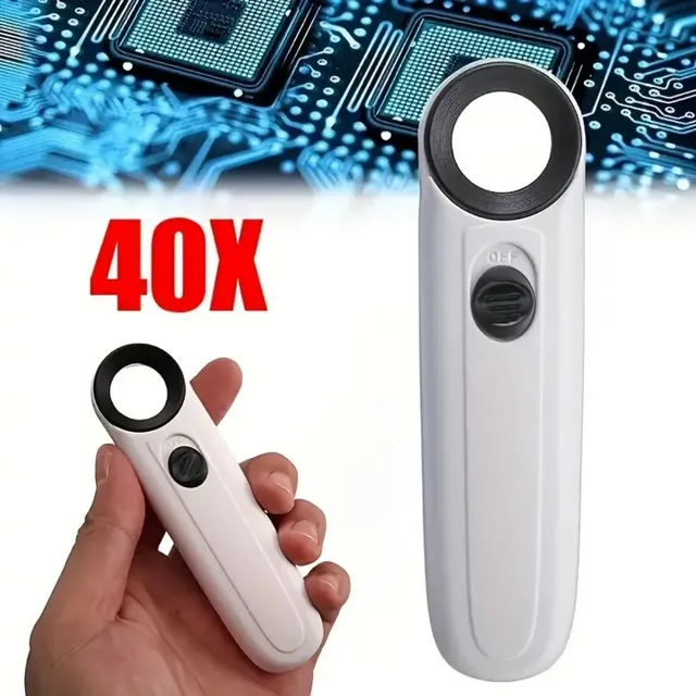 Loupe poche 40x grossissement puissant lentille hd…
