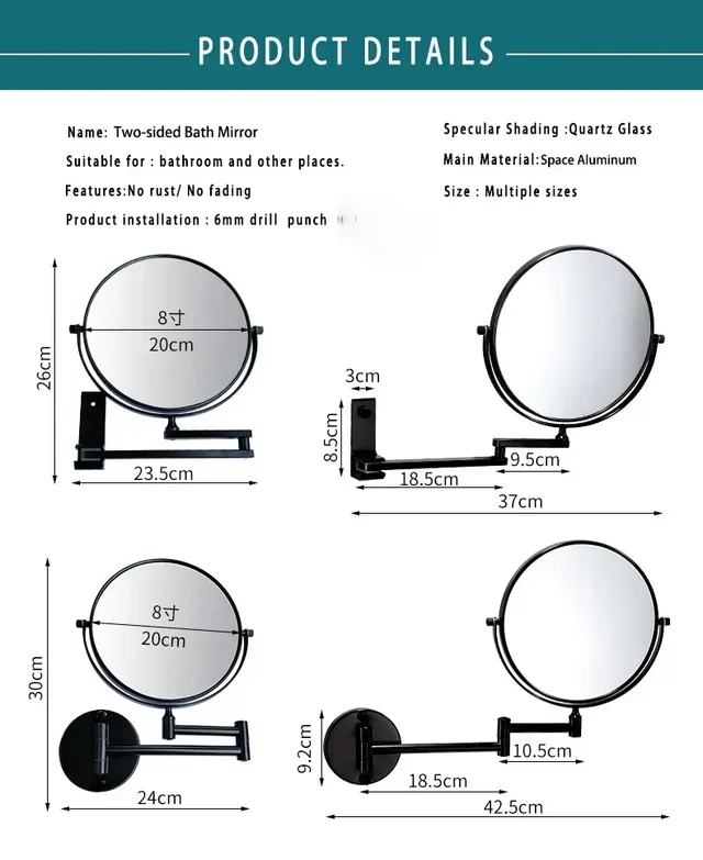 Miroir de Dressing mural – vue 6