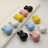 Boutons d'armoire en céramique lapin