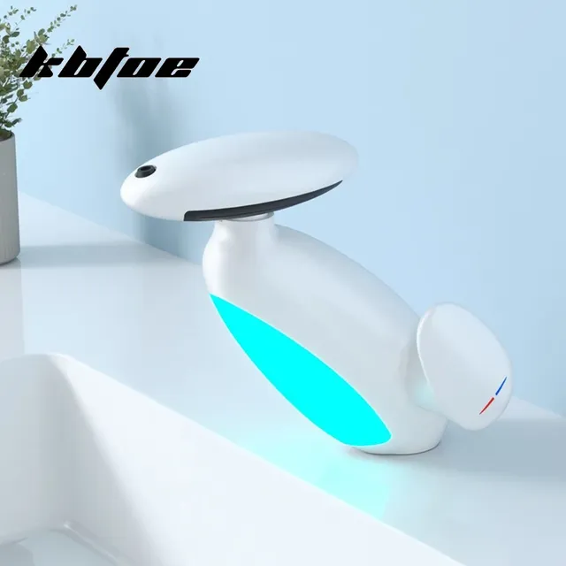 Robinet de lavabo extractible avec lumière LED – vue 7