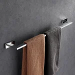 Porte-serviettes simple en laiton pour toilettes et vêtements, support mural pour étagère, rail de rangement de cuisine, accessoires de toilette, 30 cm-80cm, T1