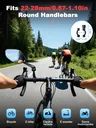 Rétroviseur rotatif guidon universel vélo moto scooter… – vue 4