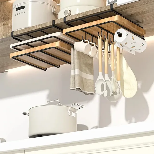 Support organisateur suspendu de cuisine avec crochets… – vue 2