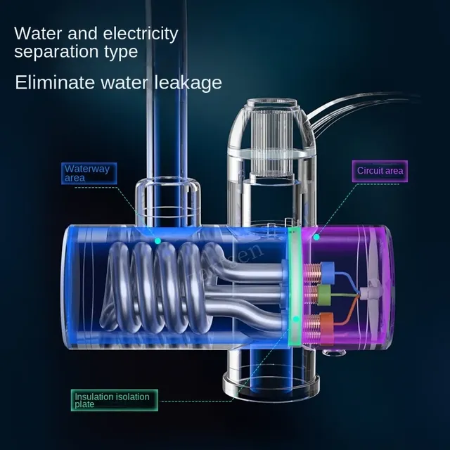 Chauffe eau électrique instantané sans réservoir robinet… – vue 2