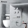 Système de douche thermostatique en laiton gris pistolet… – vue 1