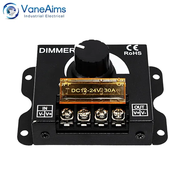 DC12V-24V LED variateur 30A 360W ajusteur de luminosité… – vue 6