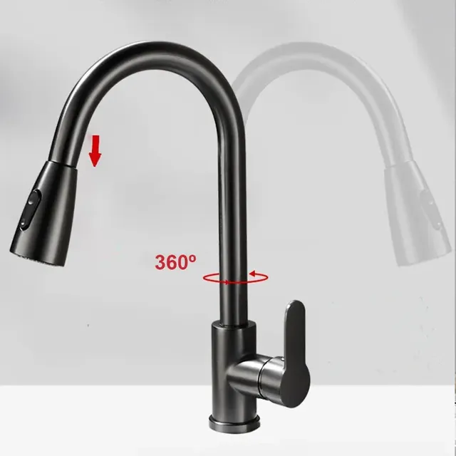 Inox moderne 360 ° Robinet d'évier de cuisine… – vue 2