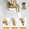 Robinet antivol mural extérieur laiton inoxydable dorée… – vue 7