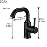 Mitigeur Lavabo Monotrou Bec Haut Col Cygne Bronze Noir… – vue 5
