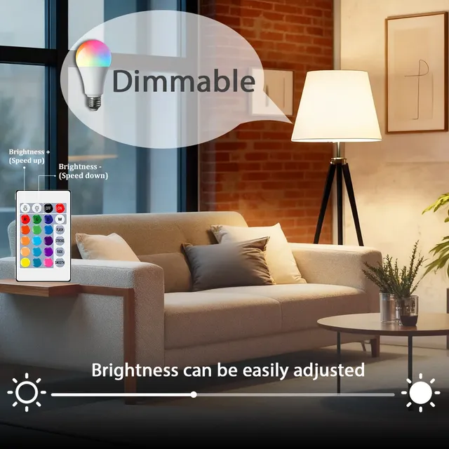 Ampoule LED RGB A70 15W 220V RA80 IR – vue 6