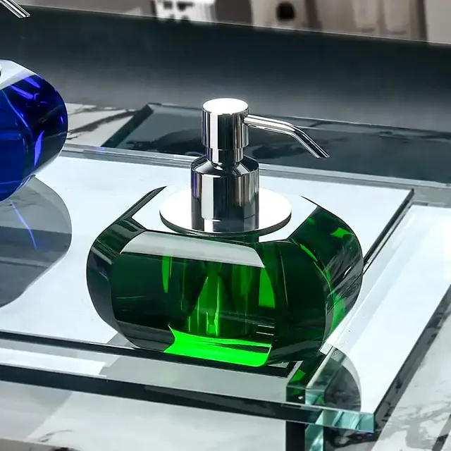 Bouteille de Lotion à pression en verre de cristal – vue 4