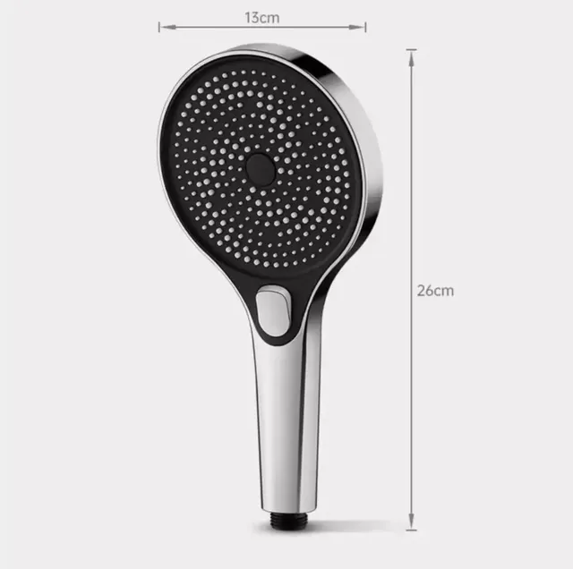 Grand pomme de douche haute pression 130mm – vue 6