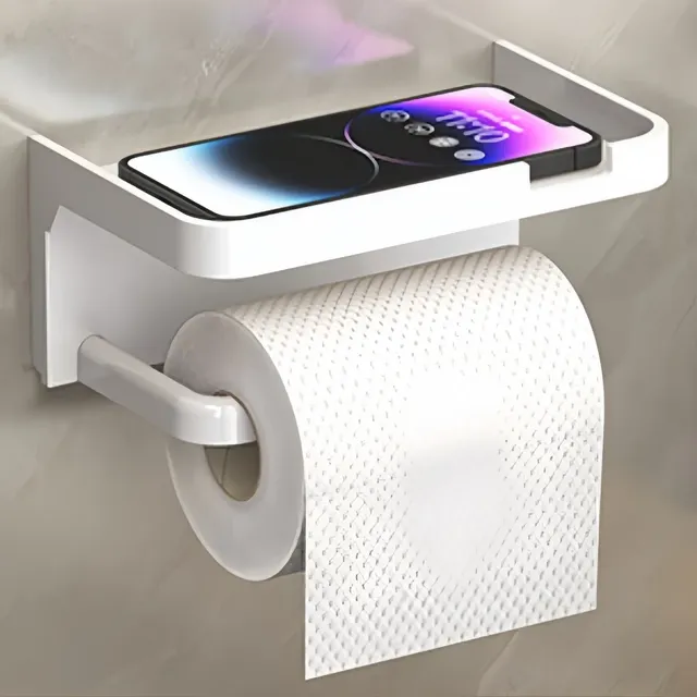 Porte papier toilette mural adhésif auto tablette… – vue 2