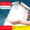 Pommeau douche main carré 10cm chrome noir silicone… – vue 3