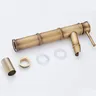 Robinet de lavabo en laiton Antique en forme de bambou – vue 5