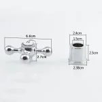 Poignée croisée en cuivre pour évier de baignoire, accessoires de cuisine, 1 ensemble