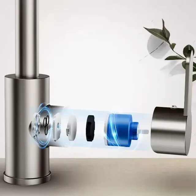 Robinet de cuisine cascade en acier inoxydable 360 °… – vue 6