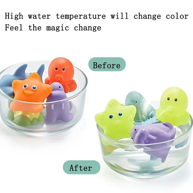 Jouets bain bébé coffret animaux marins pieuvre rouge… – vue 5
